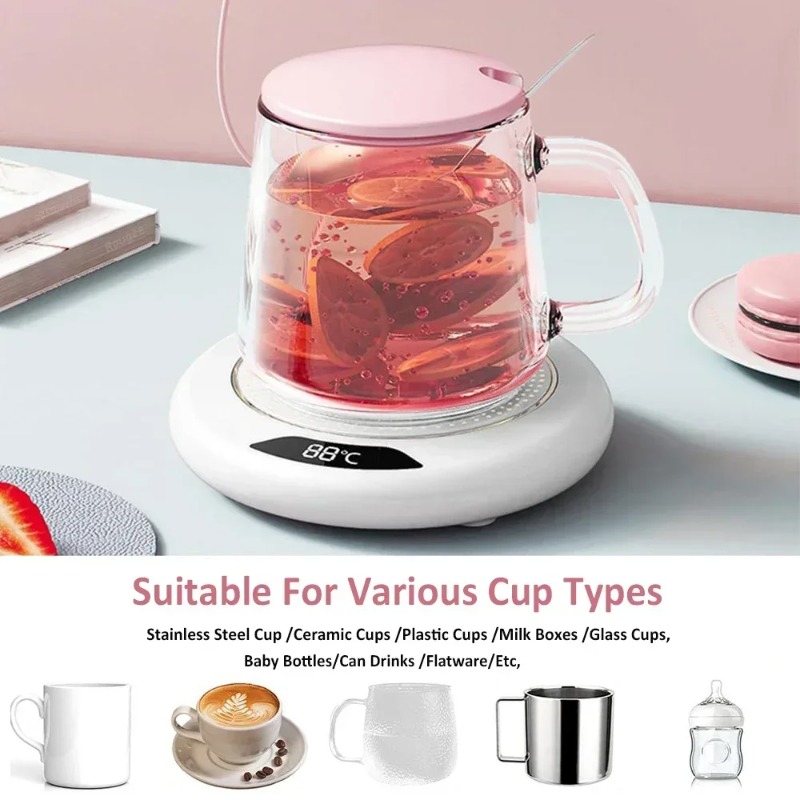 Coffee Tea Warmer - 1pc Intelligent Constant Temperature Heating Coaster