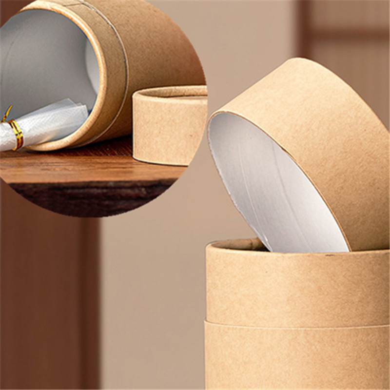 Coffee Tea Gift - 1PCS New Kraft Paperboard Tubes Round