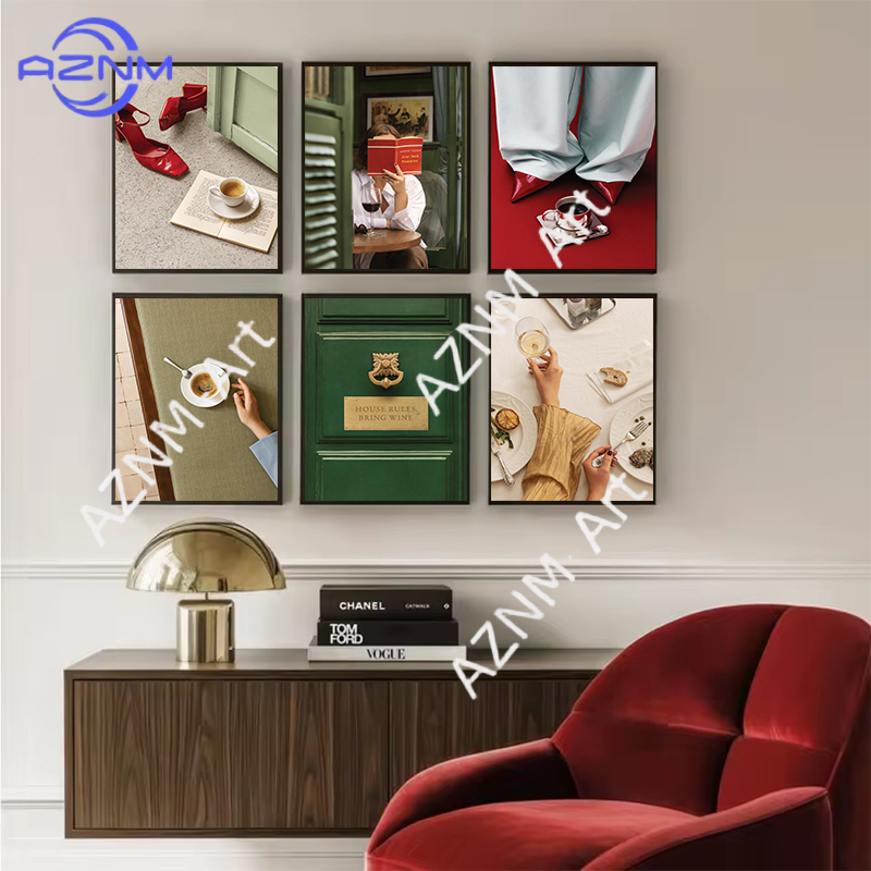 Coffee Tea Poster - Fashion Women Afternoon Tea Coffee Poster