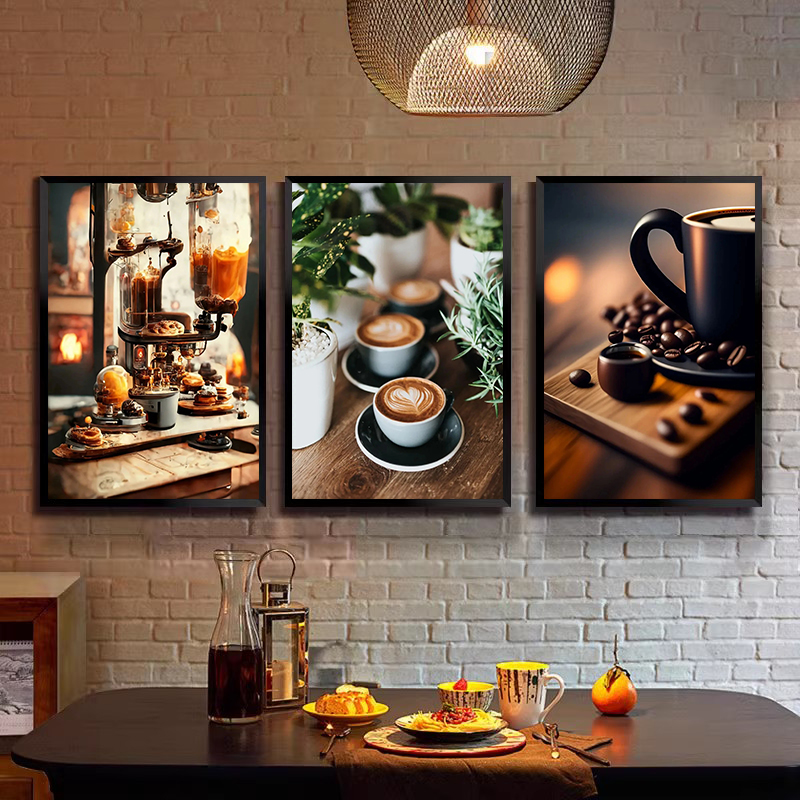 Coffee Tea Poster - Vintage Coffee Bean Hand Coffee Espresso
