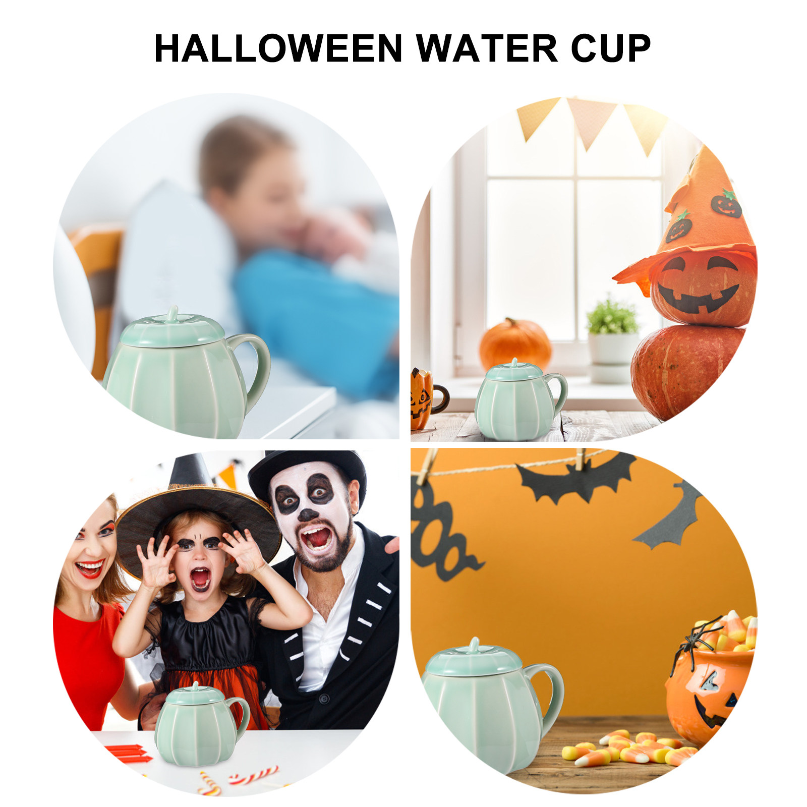 1Pcs Halloween Pumpkin Shaped  - Coffee Tea Festival 评论和价格