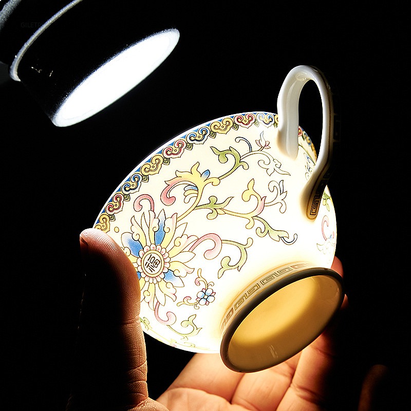Enamel Relief Porcelain Aftern - Coffee Tea Festival 评论和价格