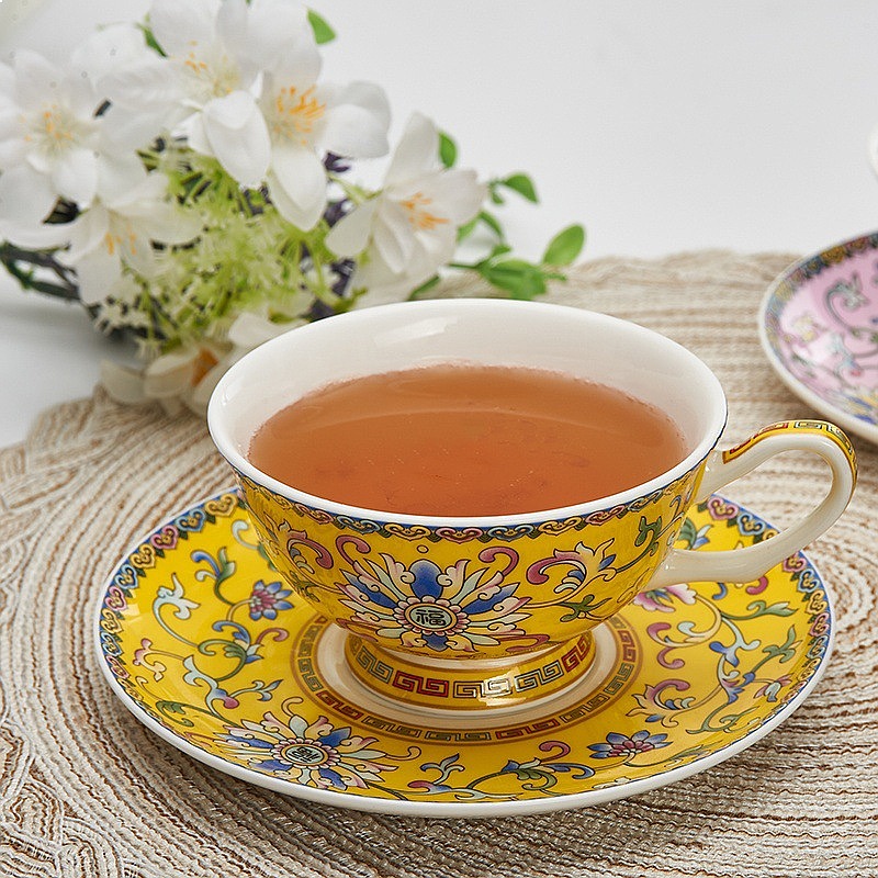 Enamel Relief Porcelain Aftern - Coffee Tea Festival 评论和价格
