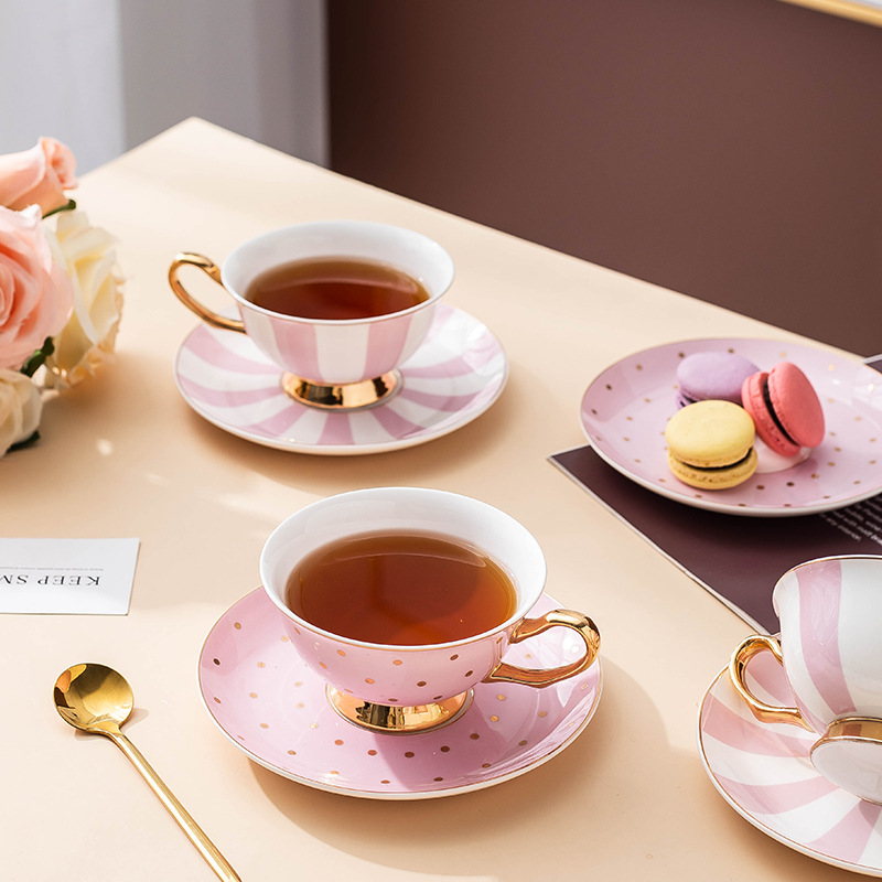 Ceramic Pink Coffee Mugs with  - Coffee Tea Catering 评论和价格