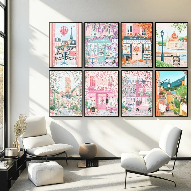Paris London Hungary Travel Po - Coffee Tea Poster 评论和价格