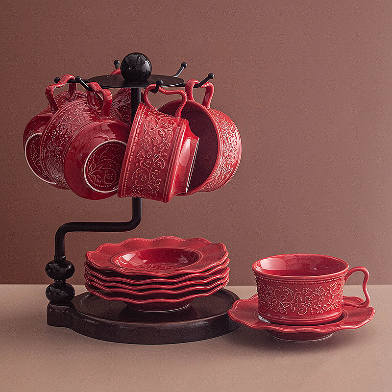 Retro festive coffee cup and s - Coffee Tea Festival 评论和价格
