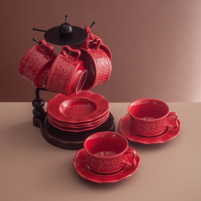 Retro festive coffee cup and s - Coffee Tea Festival 评论和价格