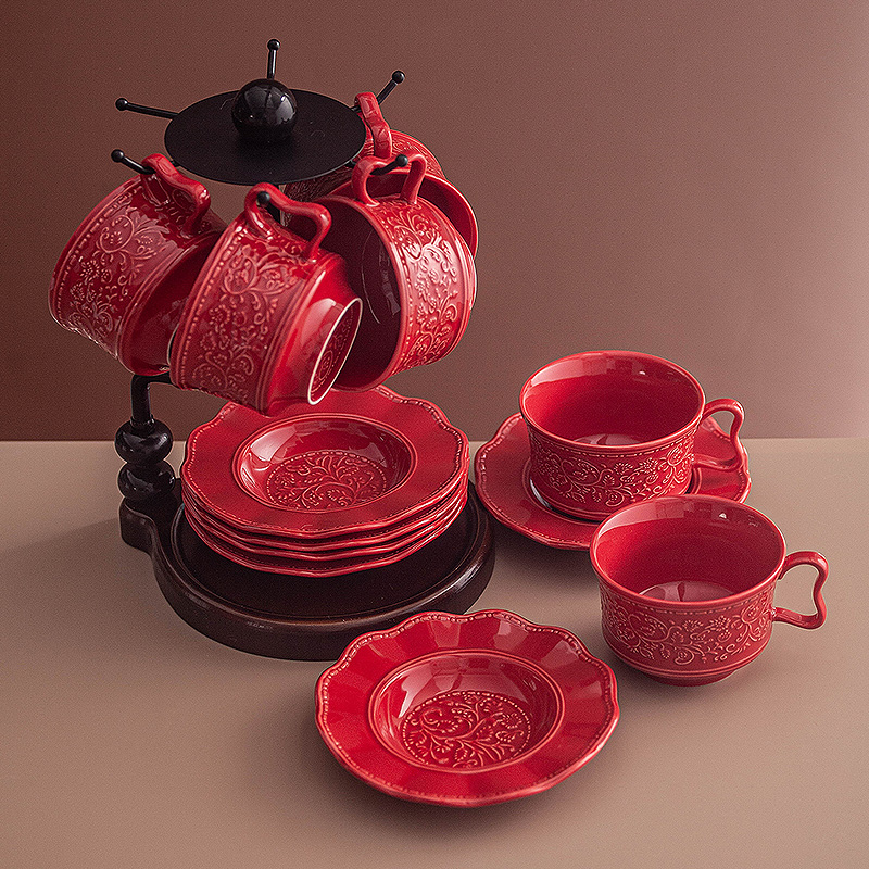 Retro festive coffee cup and s - Coffee Tea Festival 评论和价格