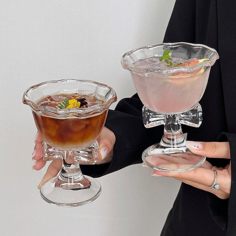 New Bow Glass Cute Water Cup C - Coffee Tea Gift 评论和价格