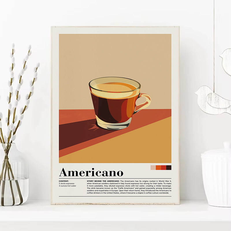 Vintage Coffee Beverage Poster - Coffee Tea Poster 评论和价格