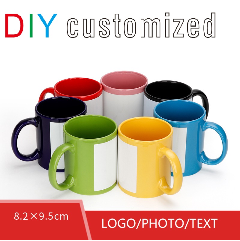 Black Cup DIY LOGO Ceramic 350 - Coffee Tea Photos 评论和价格