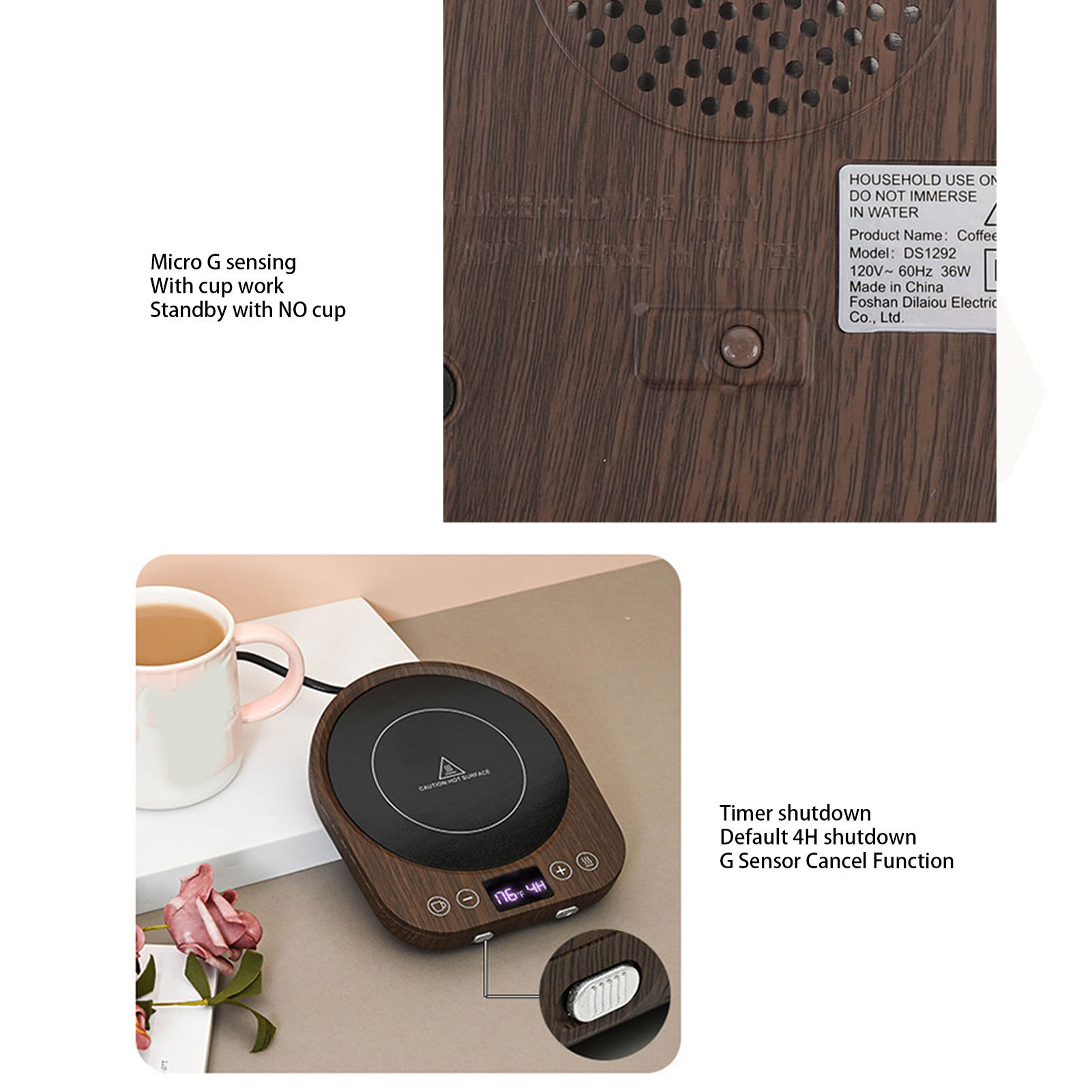 Mug Warmer 36W Fast Heating 3  - Coffee Tea Warmer 评论和价格