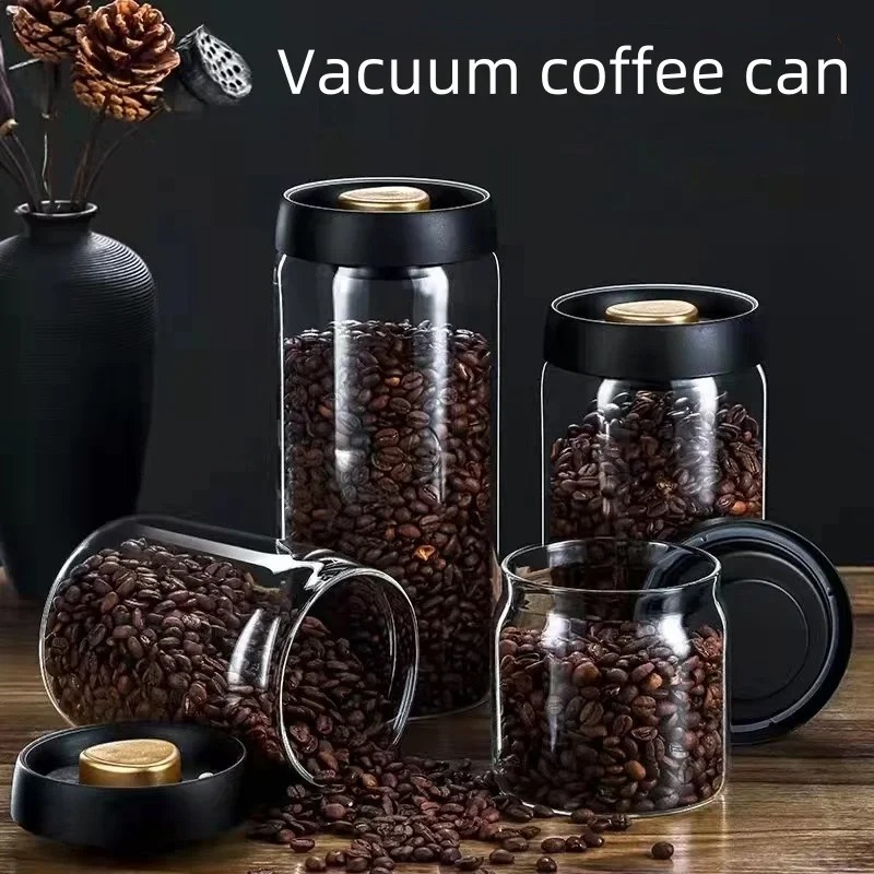 Manual Vacuum Sealed Coffee Ja - Coffee Tea Essentials 评论和价格