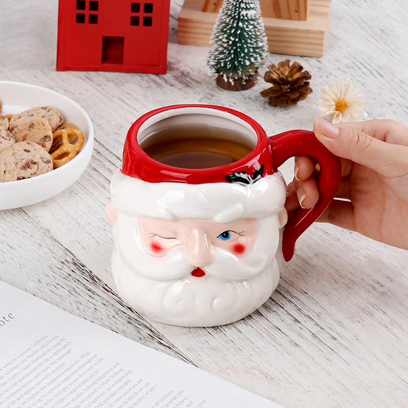 Christmas 3D Santa Ceramic Mug - Coffee Tea Festival 评论和价格