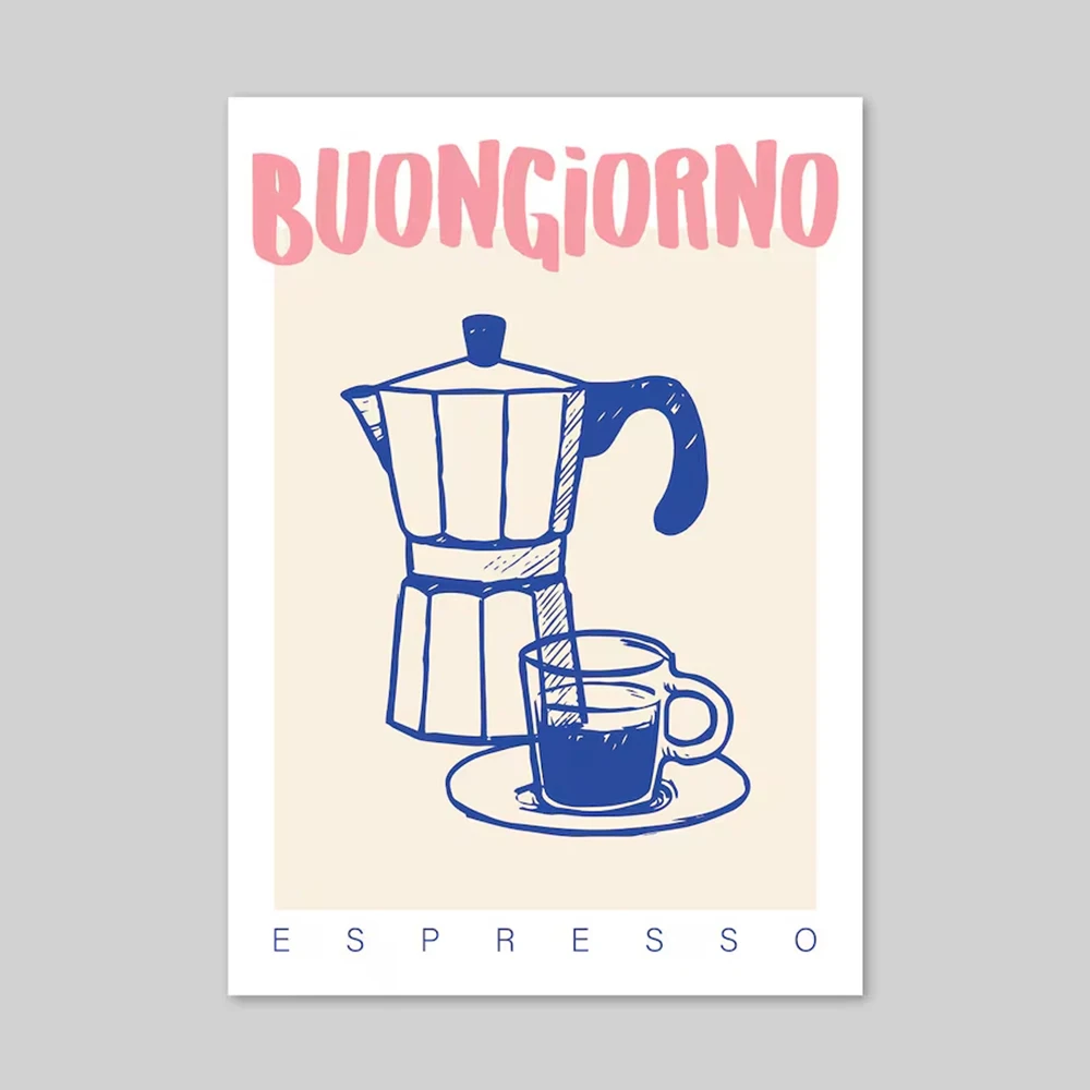 Modern Coffee Espresso Wall Ar - Coffee Tea Poster 评论和价格