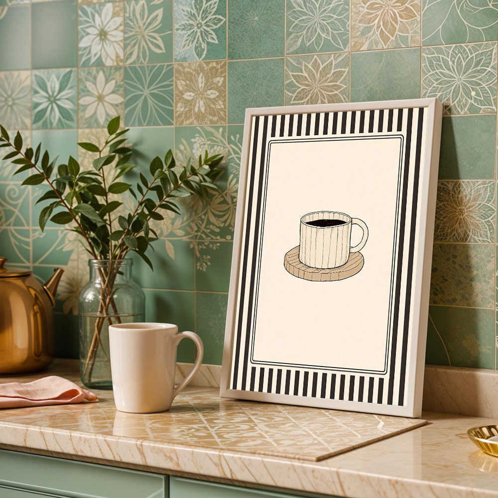 1pc frameless Coffee Adventure - Coffee Tea Poster 评论和价格