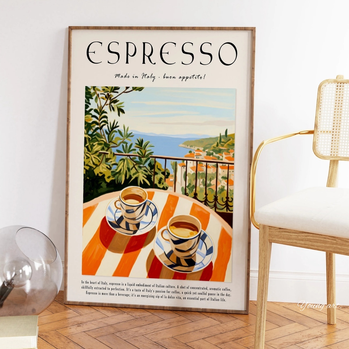 Italian Espresso Coffee Canvas - Coffee Tea Poster 评论和价格