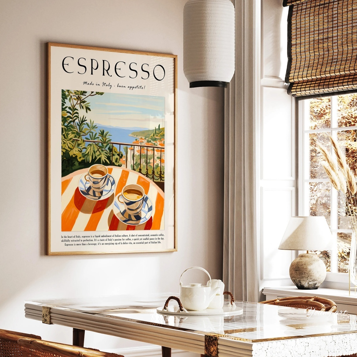 Italian Espresso Coffee Canvas - Coffee Tea Poster 评论和价格