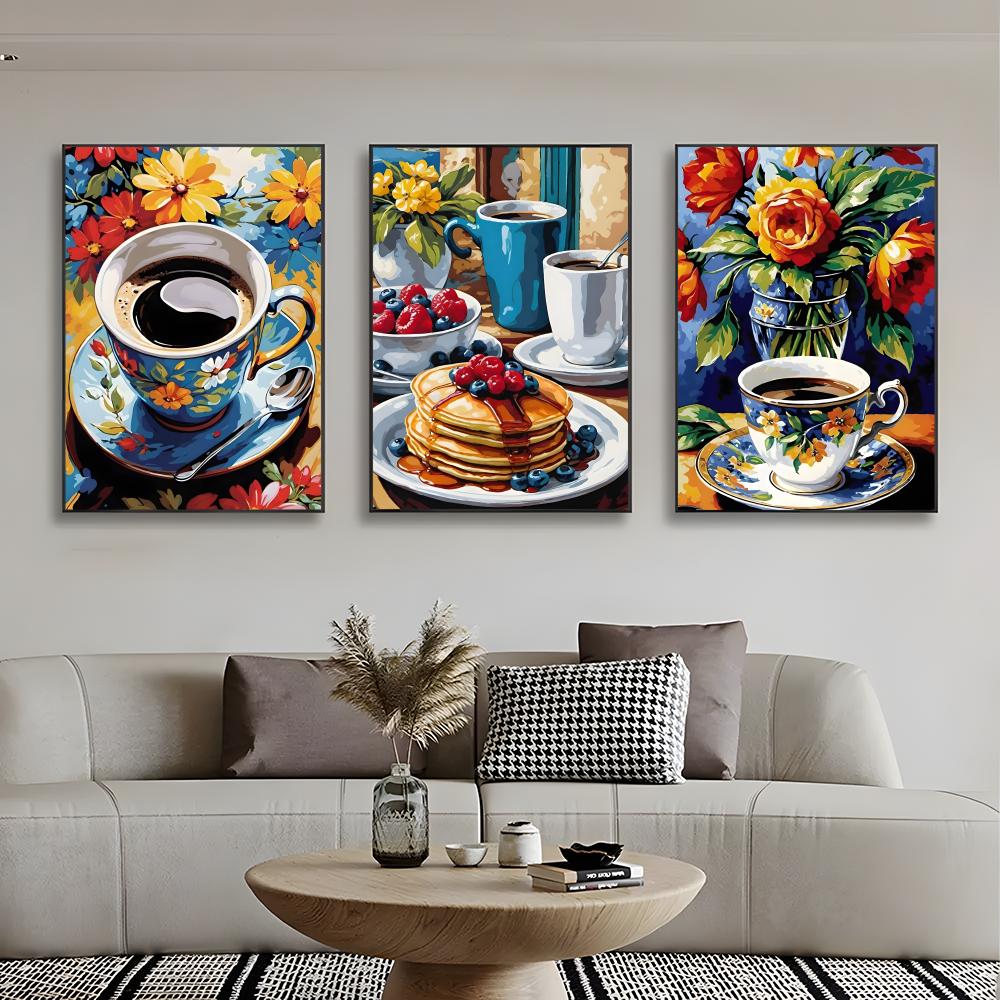 Art Afternoon tea coffee cup P - Coffee Tea Poster 评论和价格
