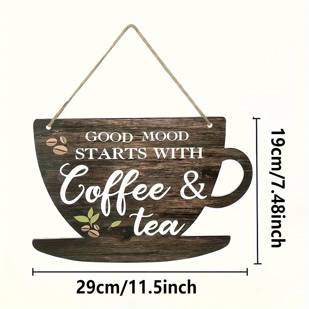 1pc Rustic Coffee & Tea Wooden - Coffee Tea Festival 评论和价格