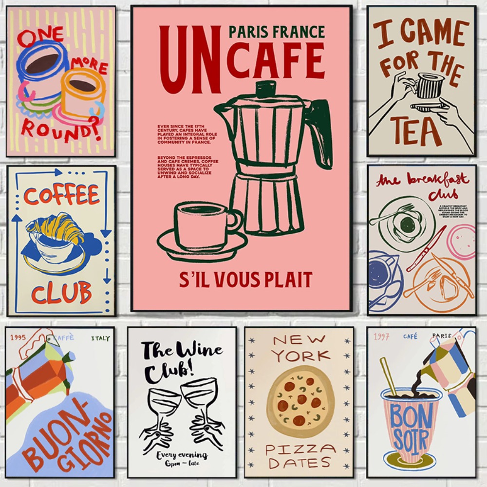 Coffee Shop Afternoon Tea Croi - Coffee Tea Poster 评论和价格