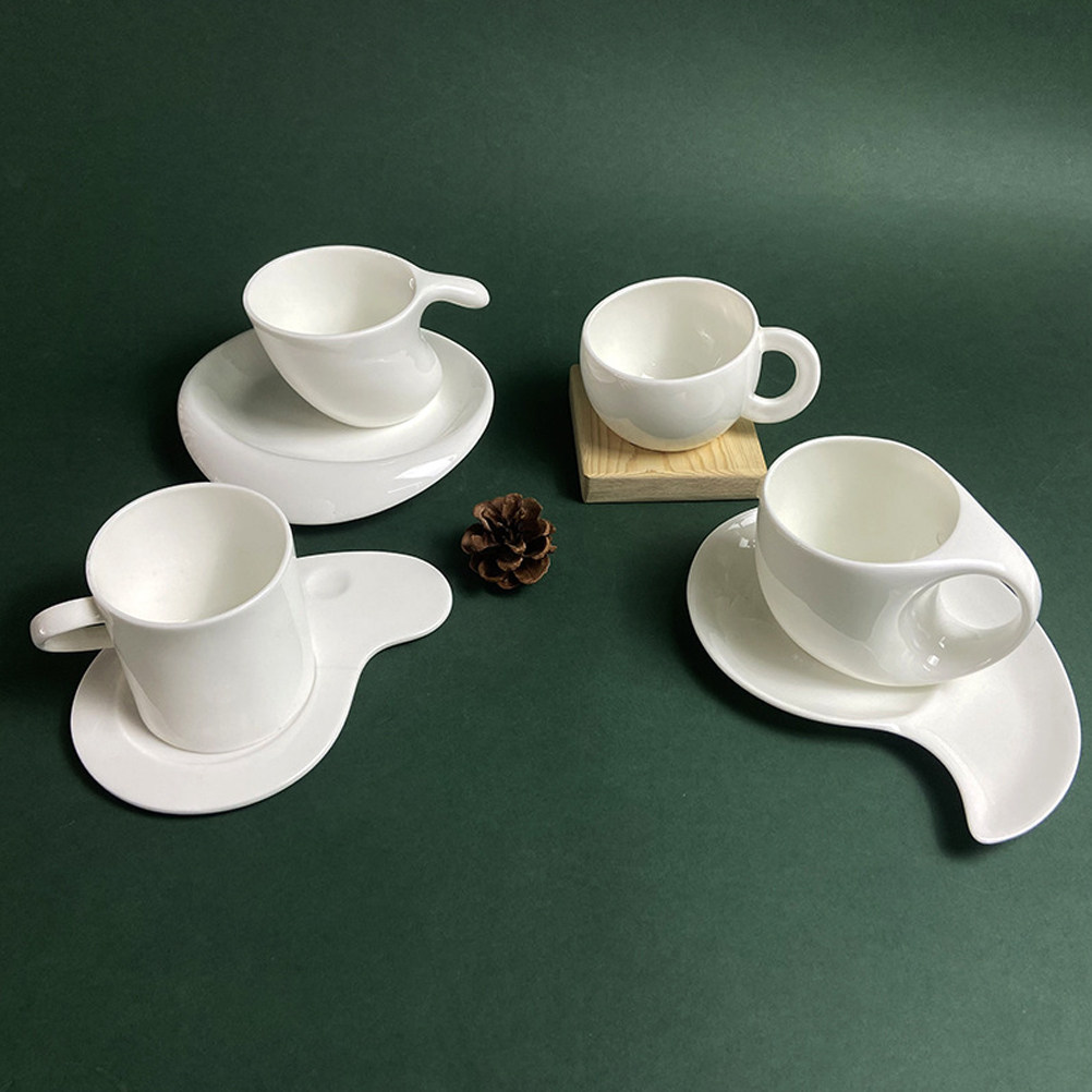 1Set Ceramic Coffee Cup Saucer - Coffee Tea Gift 评论和价格