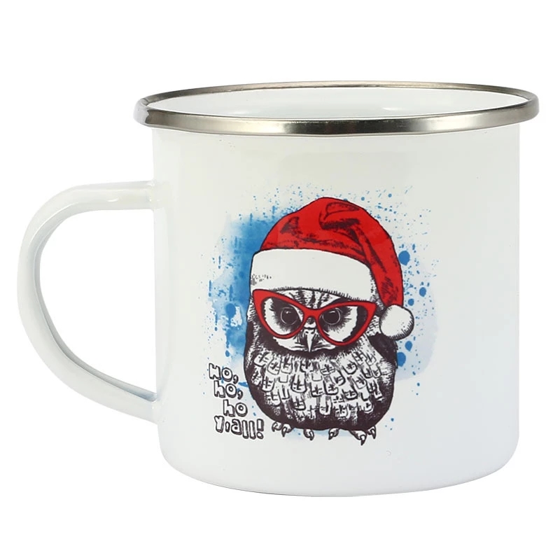 350ML Enamel Coffee Mug DIY LO - Coffee Tea Photos 评论和价格