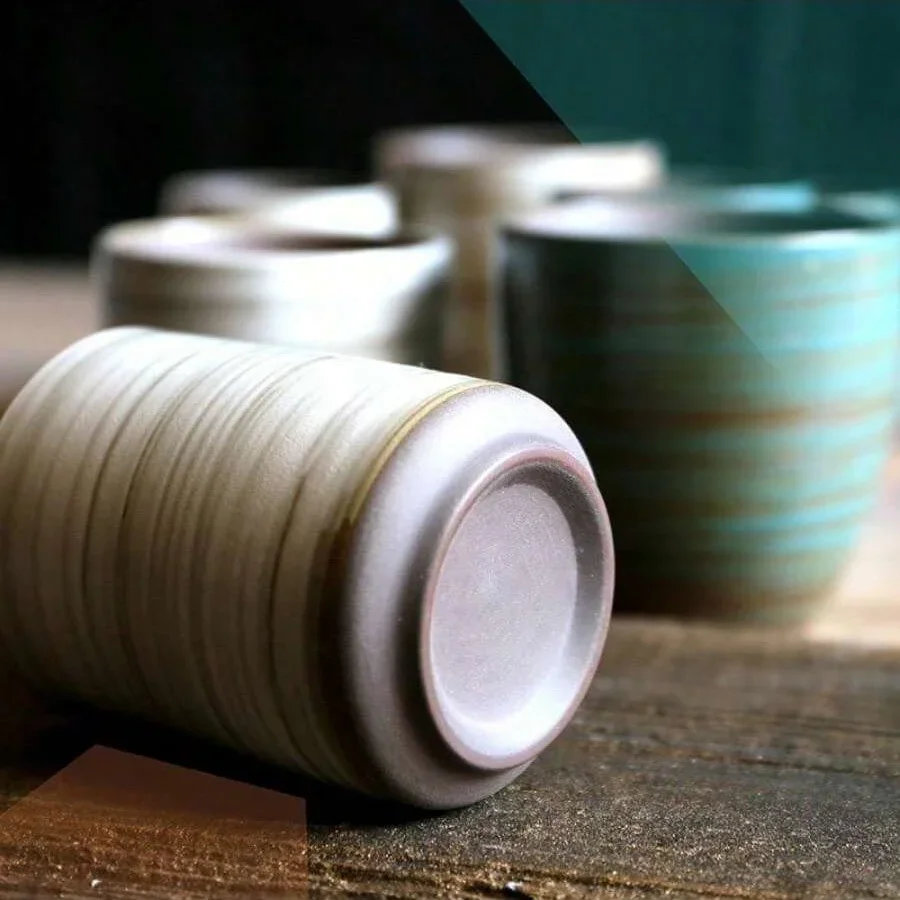 Hand-Painted Crackle Glaze Sto - Coffee Tea Essentials 评论和价格