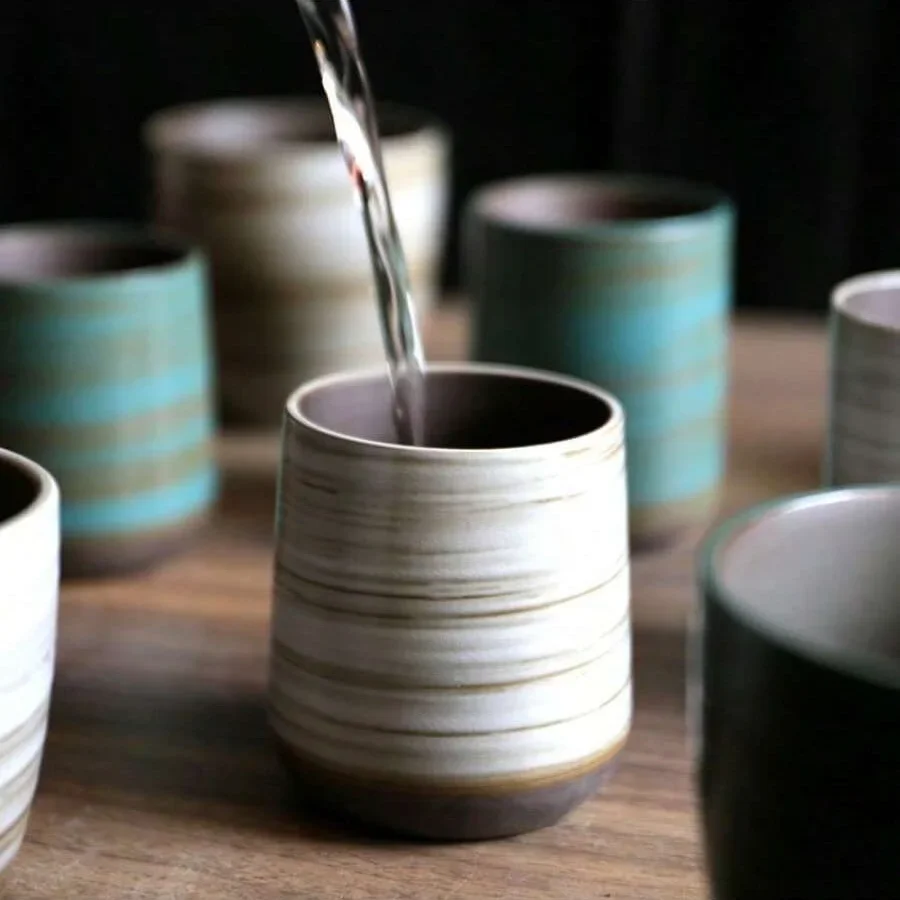 Hand-Painted Crackle Glaze Sto - Coffee Tea Essentials 评论和价格
