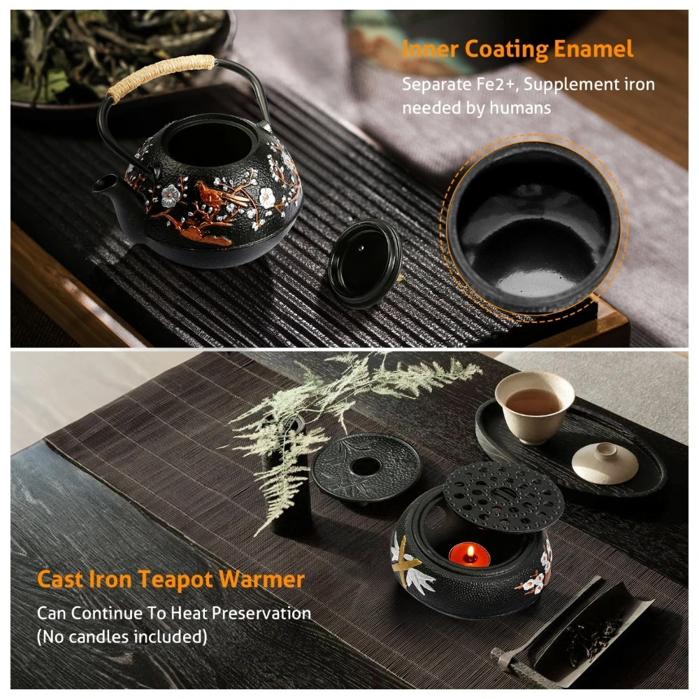 Cast Iron Teapot Set with Alco - Cast Iron Teapot 评论和价格