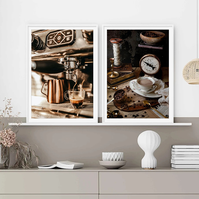 Vintage Coffee Bean Hand Coffe - Coffee Tea Poster 评论和价格